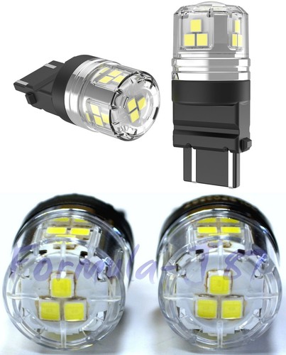 LED 15W 3457 White 5000K Two Bulbs Light Brake Stop Tail Park Replacement OE Fit - Picture 6 of 12