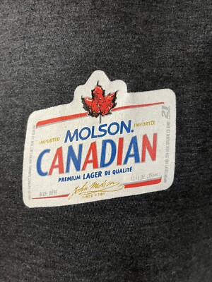 2006 MOLSON CANADIAN Premium Lager Gray Beer ANSWER HONESTLY (XL) T-Shirt