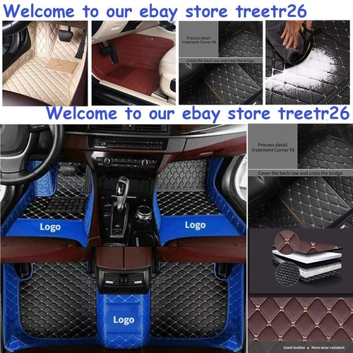 Fit For Toyota Corolla Car Floor Mats Luxury Custom Waterproof Auto Carpets Pads - Picture 3 of 37