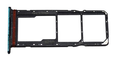 OEM ZTE BLADE A34 REPLACEMENT BLUE MICRO SD DUAL SIM CARD HOLDER TRAY