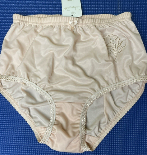 NOS Vintage Rene Rofe Lingerie High Waisted Pantie S/5 Appliqued flower ...