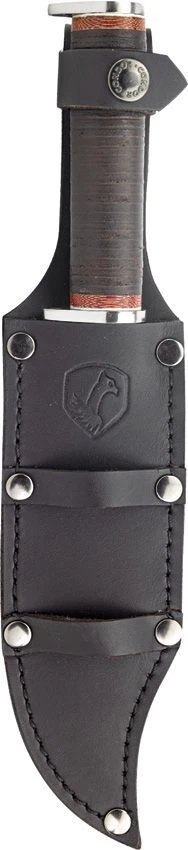 Ferramenta e faca Condor cinza Pioneer Bowie CTK3975-7.0HC couro empilhado com bainha - Imagem 2 de 4