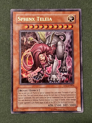 sphinx teleia yugioh card [EP1-EN003] Ultra Rare Yu-Gi-Oh EP1-EN003 Sphinx Teleia Ultra