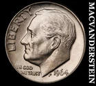 1964-D Silver Roosevelt Dime - Choice Gem Brilliant Unc  Lustrous  #K945