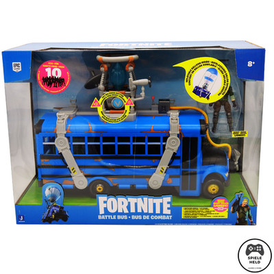 Fortnite Deluxe Battle Bus Vehicle Jonesy Aktionfigur  Licht & Sound  Neu