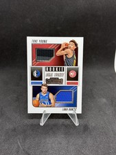 2018-19 Contenders Dual Ticket Swatches Rookie Luka Doncic Trae Young RD-LT RC 