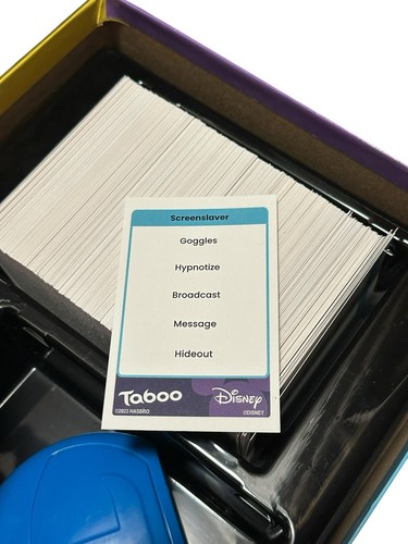 Taboo Disney Edition Party Board Game With BUZZER 100% Complete - Picture 10 of 11