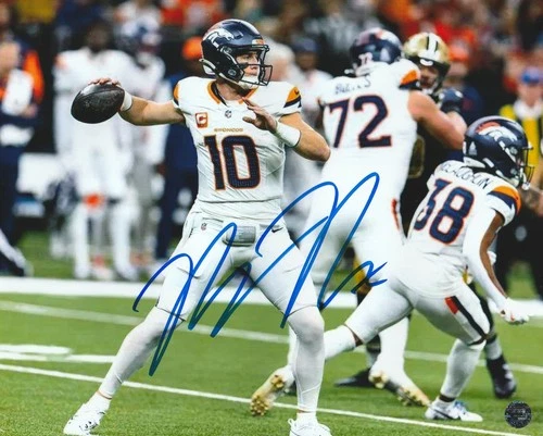 Bo Nix Autographed Signed Denver Broncos 8x10 NFL Photo/COA/Matching Hologram