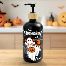 Halloween Soap Dispenser, Halloween Ghost Bathroom Kitchen Decor Ghost Glass Soa