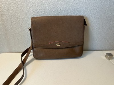 Vintage Gucci Accessory Collection Ostrich Leather Brown Shoulder Bag 10 02 101
