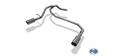 FOX Endrohrsystem 1x80 Typ 25 - Seat Mii / Skoda Citigo / VW up!