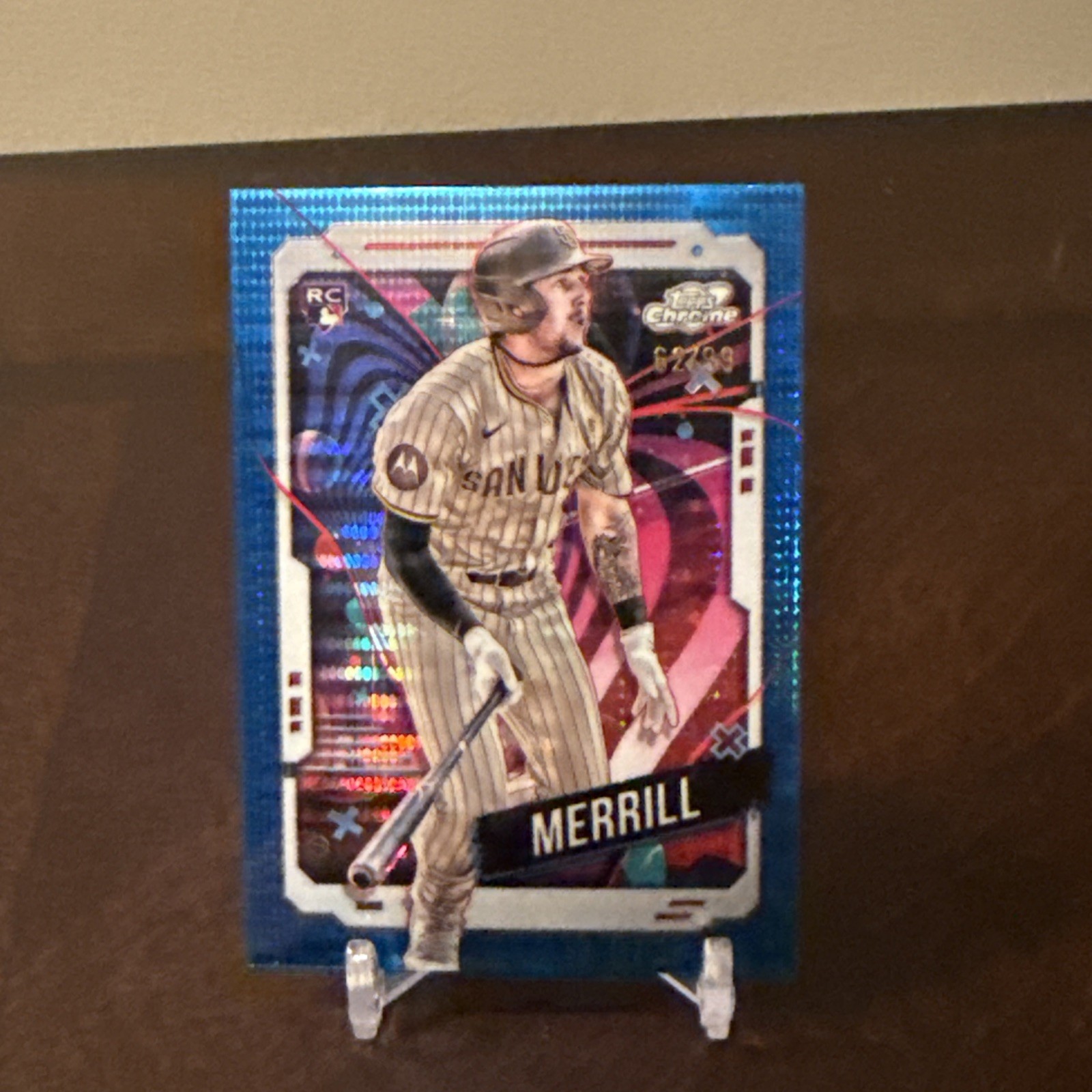 2024 Topps Cosmic Chrome Jackson Merrill #194 Blue Moon Refractor /99 (RC)