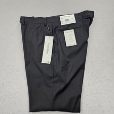 Calvin Klein Mens 40x32 Slim Fit Dress Pants Black
