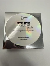 It Cosmetics *Tan* Bye Bye Foundation Powder Full Size BNIB SEALED AUTHENTIC 