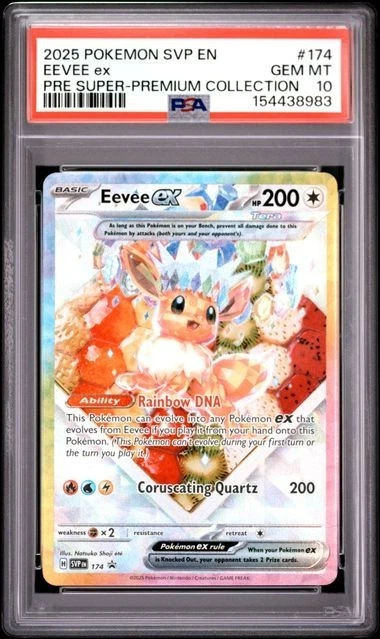 Pokémon Eevee Grade 10 Pokémon TCG Individual Collectible Card