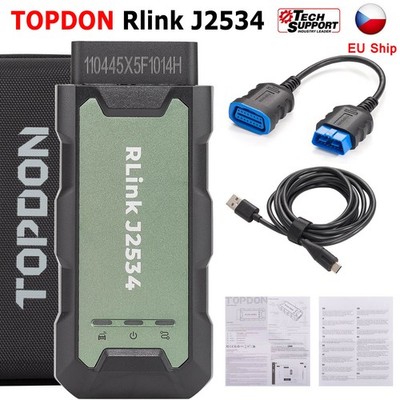 TOPDON Rlink J2534 Pass-Thru Progrāmmer Diagnostic Tool Support J2534 Protocols