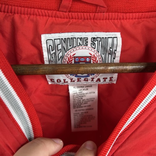 Cortavientos vintage de los 90 rojo de fútbol americano del estado de Ohio talla XL - Imagen 5 de 6