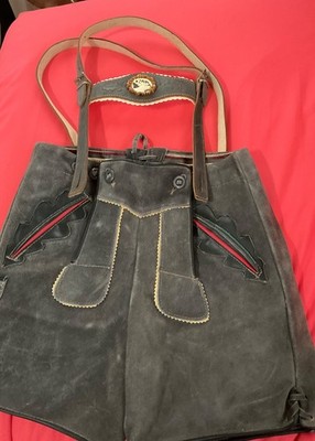 Lederhosen German Suede Trouser Shorts Waist 25''