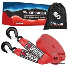 Tow Strap With Hooks 2 Inch X 20 Foot - 15216 Lbs Breaking Strength Emergency Tow Strap With Hooks 2 Inch X 20 Foot - 15216 Lbs Breaking Strength Emergency