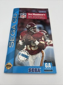 Joe Montana's NFL Football (Sega CD, 1993) CIB Complete