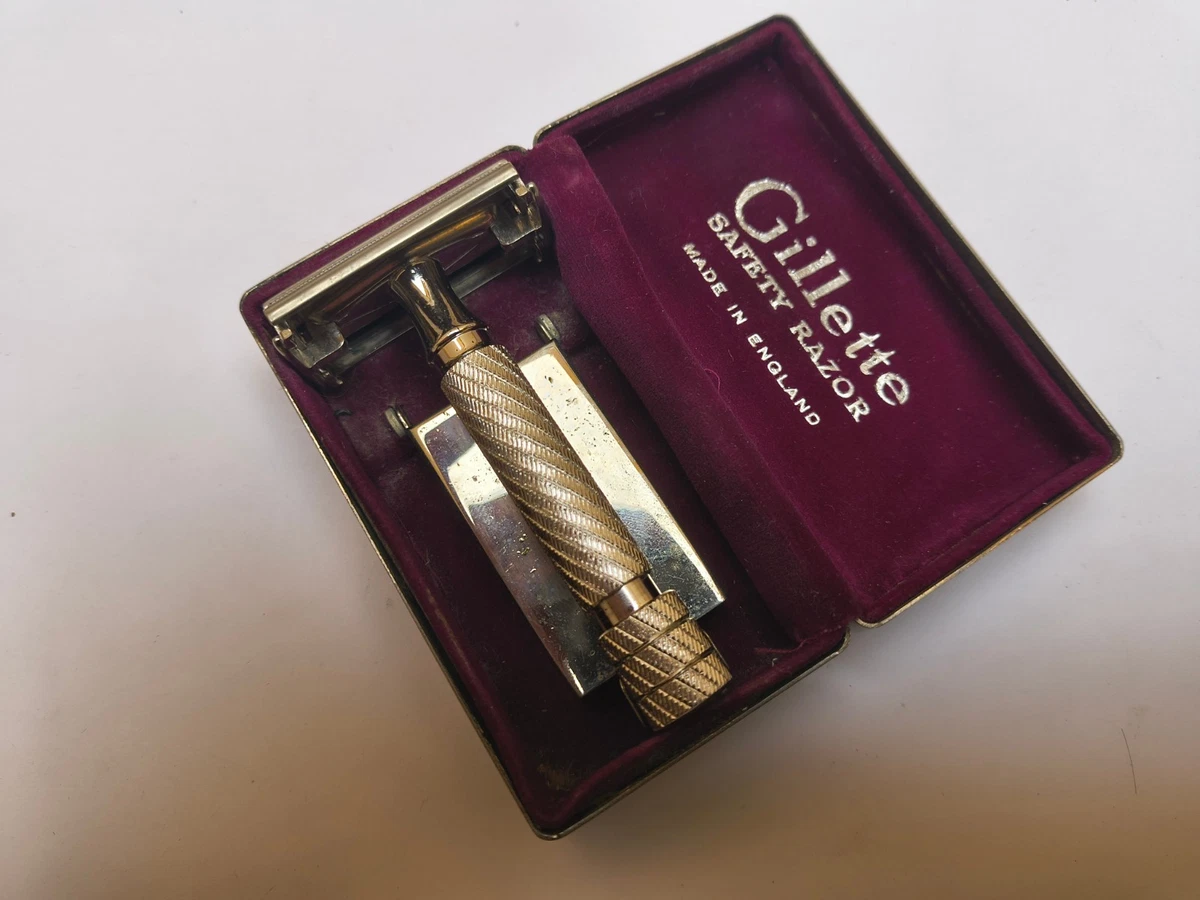 Gillette Aristocrat 剃刀　カミソリ　ビンテージ Preços baixos em Lâmina Gillette Aristocrata | eBay
