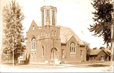 South Methodist Church, ROCK PORT, Missouri Real Photo Postcard