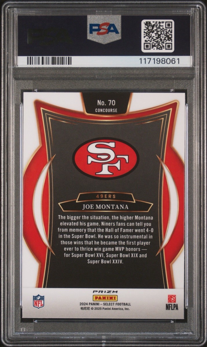 その他 Joe Montana Auto psa9 2023 Panini Donruss Downtown #D-7 Joe Montana Graded Card