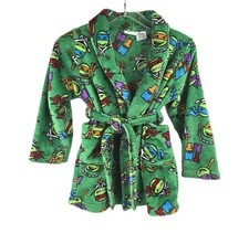 Nickelodeon Teenage Mutant Ninja Turtlles Fleece Bathrobe w Tie Belt Boys 6/7