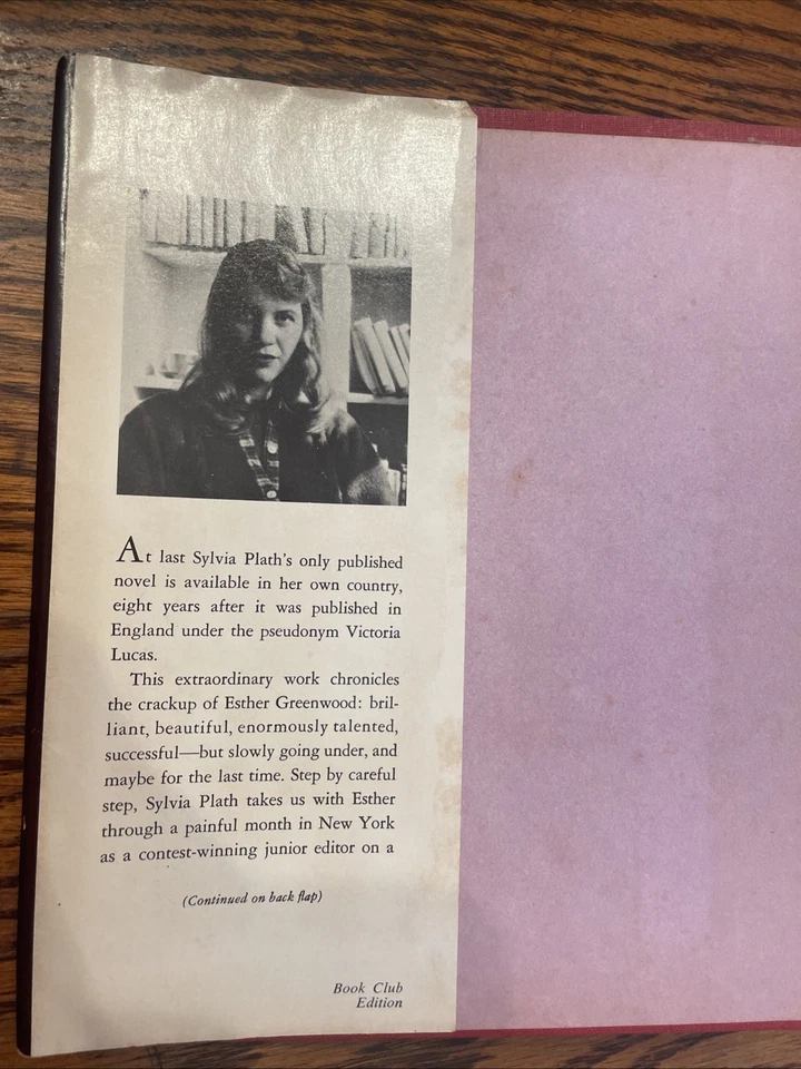The Bell Jar Sylvia Plath Harper & Row 1971 BCE  HC w/ DJ  & Biographical Note Foto 2 de 4