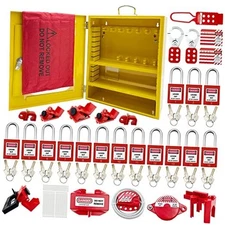  Lockout Tagout Station Kit Board Locks 80pcs,Lock Out Tag Big Yellow station