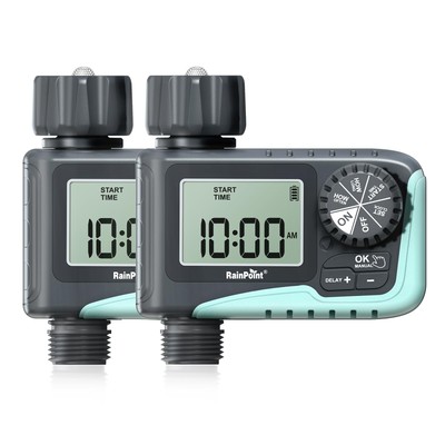Sprinkler Programmable Digital Irrigation Timer for Garden Hose, Outdoor Soak...