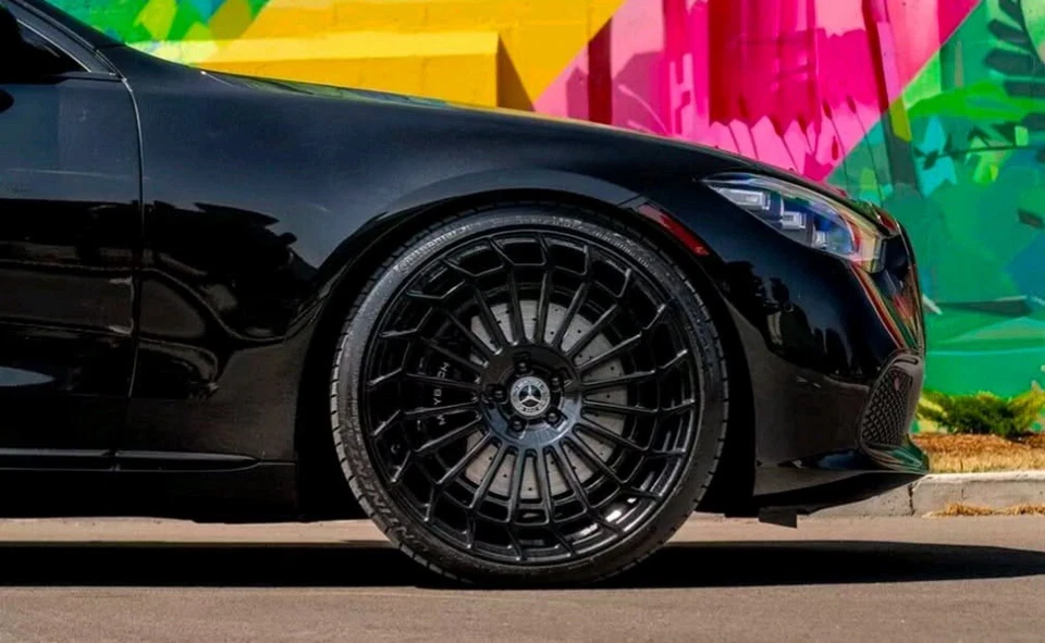 20” Black Wheels Rims Fits Mercedes Benz E350 S550 S450 S560 SL500 AMG - Image 2 of 4