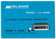 MIDLAND INTERNATIONAL CB Radio Model 13-898B 23-Channel Base/Mobile Owner Guide
