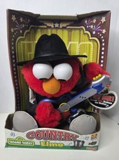 Fisher Price Sesame Street Country Elmo Singing Plush Guitar Cowboy Hat 2000