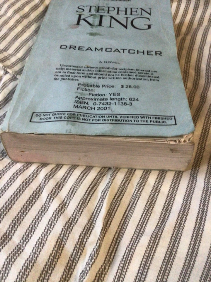 Dreamcatcher Stephen King, ARC uncorrected proof, galley, advanced reader copy - Image 2 of 4