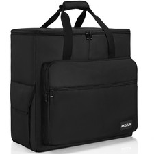 PC Travel Case Desktop Carrying Case PC Bag Padded Nylon Carry Tote Bag for T...