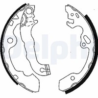 Delphi Bremsbackensatz LS1850 FüR Dbw Ford Dnw Focus Daw Dfw 1 Turnier Max DM2