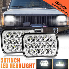 Pair 5x7 7x6 Led Headlights For 1986-1995 Jeep Wrangler Yj 1984-2001 Cherokee X Pair 5x7 7x6 Led Headlights For 1986-1995 Jeep Wrangler Yj 1984-2001 Cherokee X