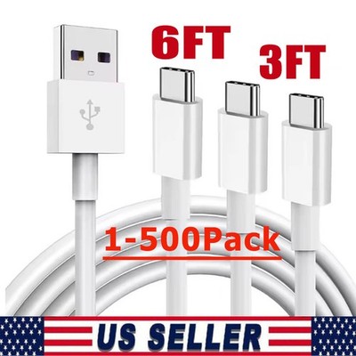 USB Type C Data Cable 5A Fast Charging USB-A to USB-C Charger lot Cord For Phone