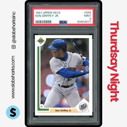 1991 UPPER DECK #555 KEN GRIFFEY JR. PSA 9