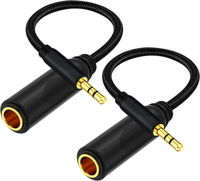 1/4 to 3.5Mm Cable 1Ft Long, Quarter Inch (6.35Mm) Female to 3.5Mm Male Adapter