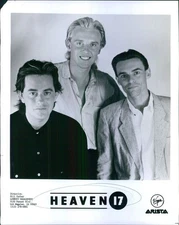 News Heaven 17 New Wave Synth Pop English Band Trio Musicians 8X10 Press Photo