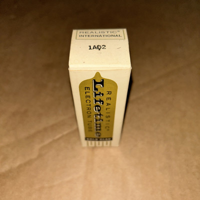 Realistic International Lifetime Guaranteed Gold Clad Electron Radio Tube 1AD2