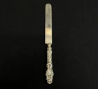 GORHAM Whiting 1902 "LILY" Art Nouveau Sterling Blunt Thick 10" Hollow Knife