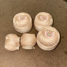 Bundle x5 Coats Mercer Crochet 40 Fast Colour Shade 625 Dyelot W775B Pastel Pink