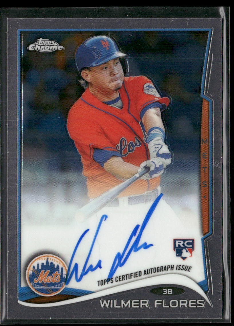 2014 Topps Chrome #67 Wilmer Flores Rookie Autographs