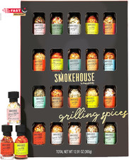 Smokehouse by Thoughtfully, Gourmet Ultimate Grilling Spice Set, Grill Seasoning