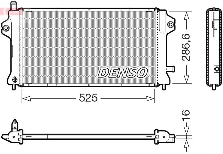 Radiator DRM46077 Denso 1350A898 Genuine Top Quality Guaranteed New - Image 6