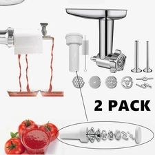 2PC For KitchenAid Stand Mixer Food Meat Grinder + Juicer Attachment Kitchen Kit