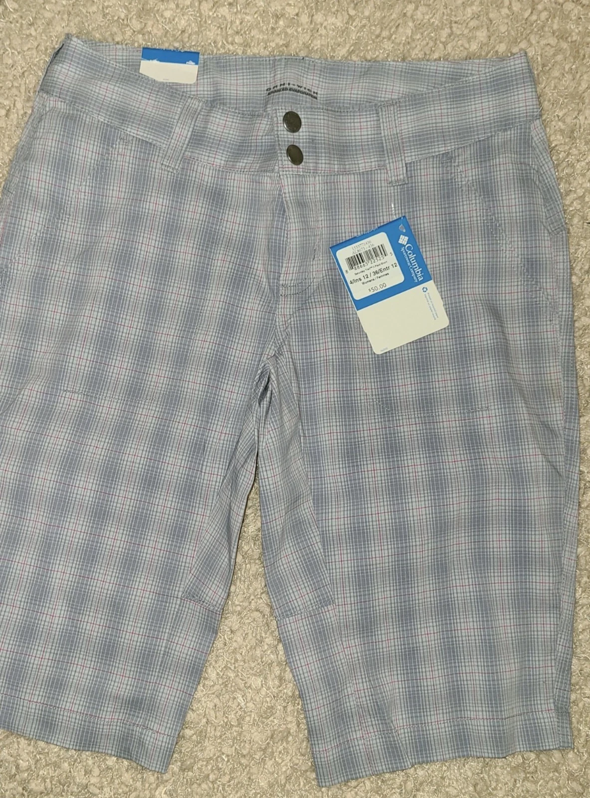 NWT 2010 Y2K Womans Size 4 Columbia Saturday Trail II Blue Plaid Shorts
Opens in a new window or tab